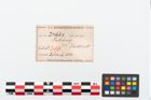 Etikett zu Bronzebrillenfibel (NHMW-PRAE-024668)